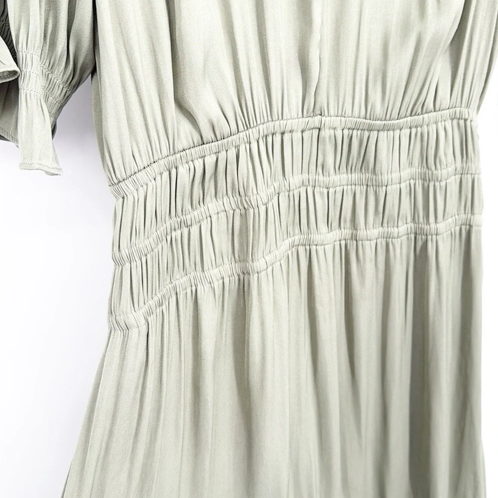 Anthropologie Current Air Sage Green Midi Dress - Picture 12 of 13